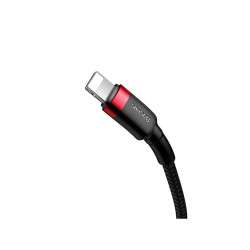 Cabo USB-C / Lightning PD 18W - vermelho+preto - 1.0m - Baseus CATLKLF-91