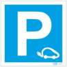 Electric vehicle parking PVC signboard 300x300mm