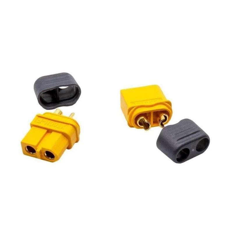 XT60 Female 2PIN Plug with Cable Protection 30A - Amass XT60L-F