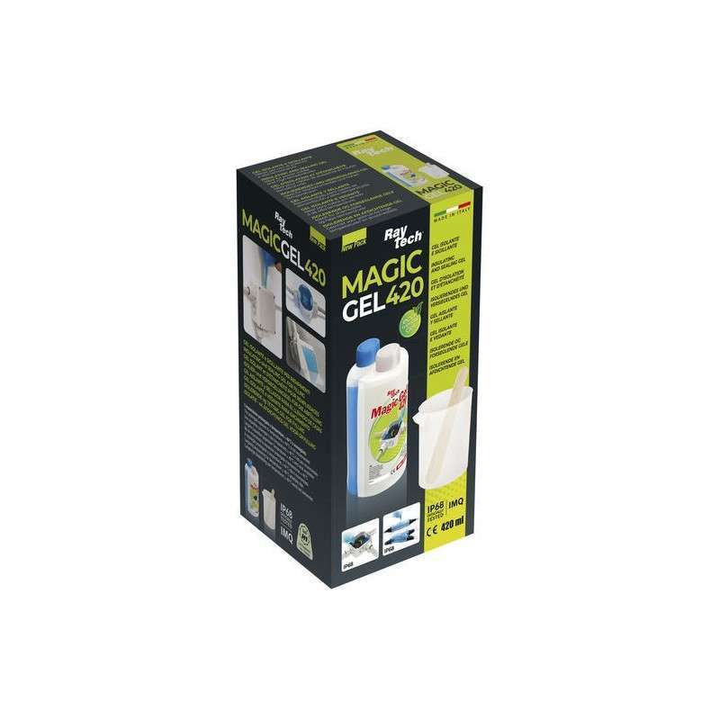 Two-component insulating gel for electrical connections IP68 (2x210ml) - RayTech MAGIC GEL 420ml