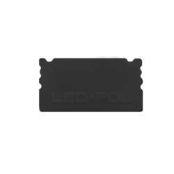Top for surface/recessed aluminum profile - black - LED POL
