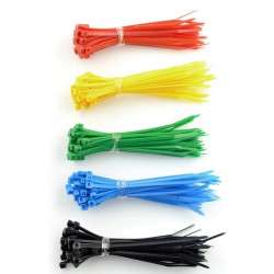 Cierre de cable de nylon autoblocante 5 Colores (200pçs) 2.5x100mm