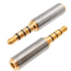 Jack Adapter 2.5mm 4C Female to 3.5mm 4C Male