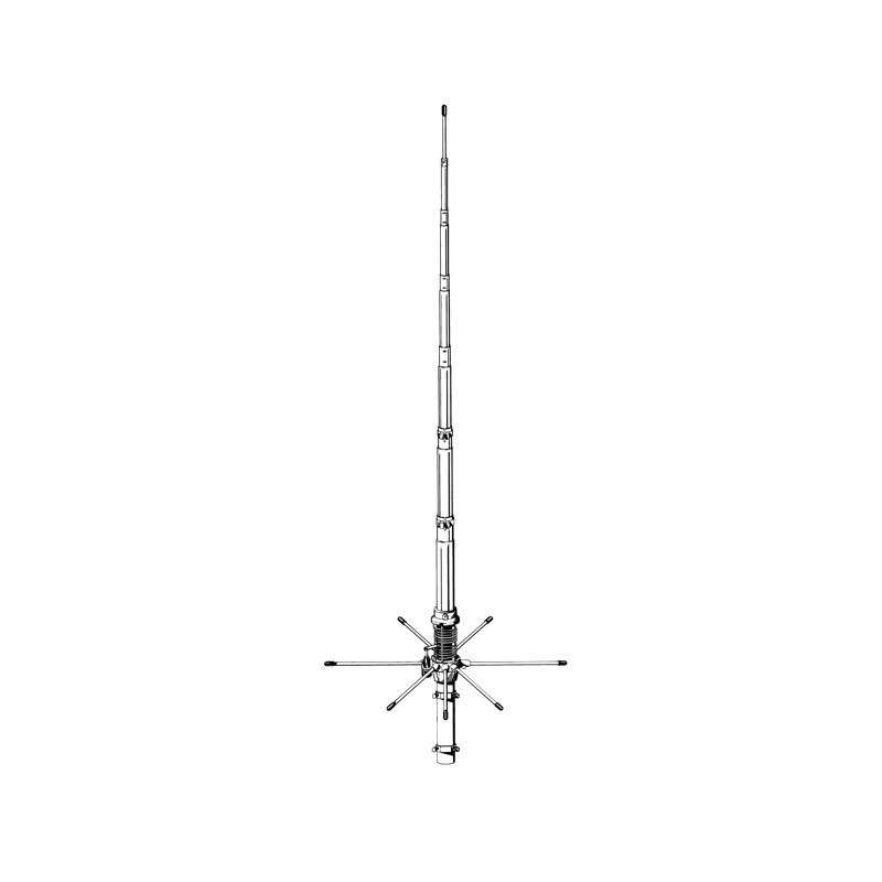 SIRIO 827 Antena base CB 6.70m 8 radiais
