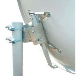 Antena Parabólica en aluminio OFFSET 100cm con Estructura LH 