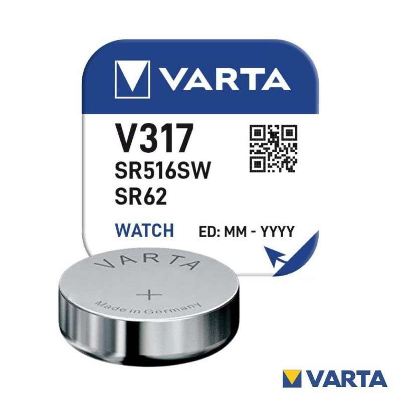 Battery V317 / SR516 / SR62 - 1,55V -  Varta 