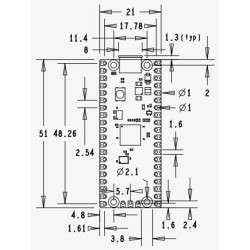 Raspberry Pi Pico H with header- Pi SC0917