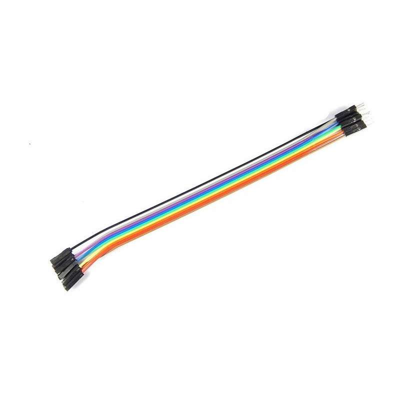 Conjunto de 10 cables de conexión Macho-hembra Dupont - 150 mm