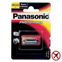 Batería de litio CR123A 3.0V LiMnO2 - Panasonic