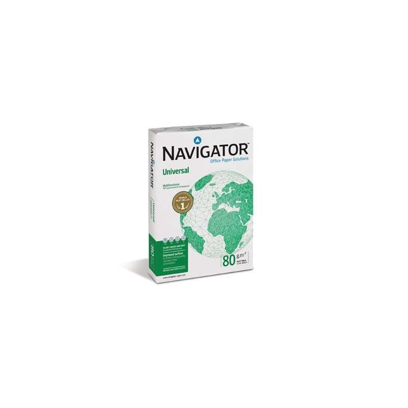 Papel Fotocopia A4 80gr 1x500 Hojas  Navigator Premium Universal