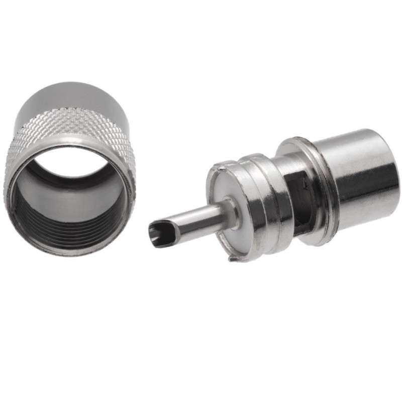 PL-259 Connectors Silver Teflon Gold RG-8 RG-213 2-pack - USA Ham Radio Seller Premium Connectors