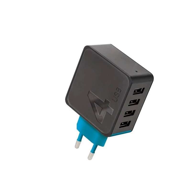 4xUSB Power Supply/Charger (230VAC - 5VDC) 4.8A - Forever TC-04