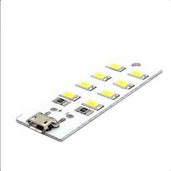 8 Led board module via micro USB or solderable 5VDC