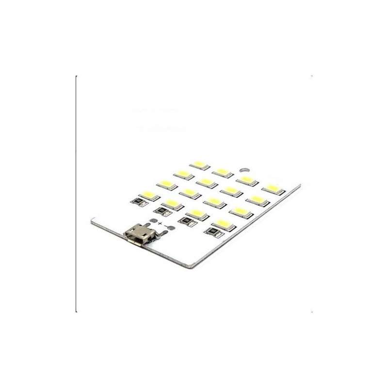 Módulo placa 16 Led por micro USB ou soldável 5VDC