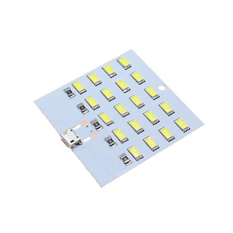 Modulo 20 Led por micro USB o soldable 5VDC