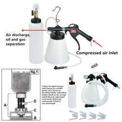 Sangrador Neumático De Frenos Con Botella De Repuesto