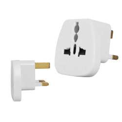 England (Type G) Male Travel Adapter - Universal - White