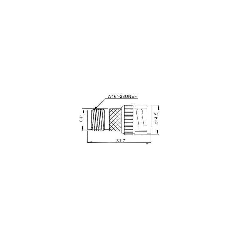 Conector Bnc Macho A Conector Tnc Hembra