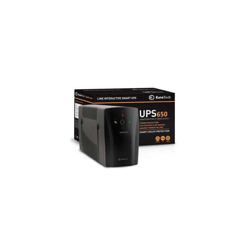 UPS interactiva 650VA 390W - Eurotech UPS650EU