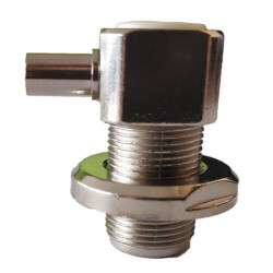Plug SO239-PL for support with nut for RG58 90º cable