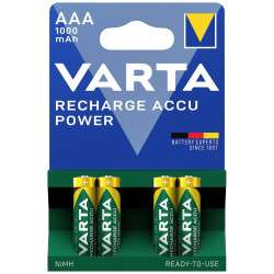 Pila Recargable Varta AAA 1,2V 1000mAh Blíster 4 Unidades