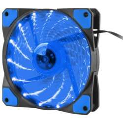 Ventilador 120x120x25mm, 12V, Hydrion LED, 1000rpm, (Azul) - GENESIS 
