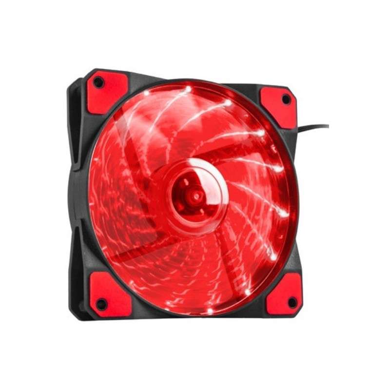 Ventilador 120x120x25mm, 12V, Hydrion LED, 1000rpm, (Rojo) - GENESIS 