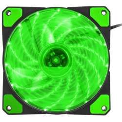 Ventilador 120x120x25mm, 12V, Hydrion LED, 1000rpm, (Verde) - GENESIS 