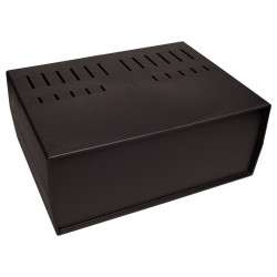 Ventilated box 296x218x120mm black - KRADEX - Z39W