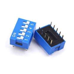 DIP switch 5 way ON-OFF RM2.54mm