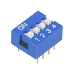 DIP switch 4 way ON-OFF RM2.54mm