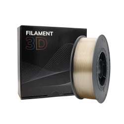 Filamento 3D - 1.75mm PETG - Color Transparente - 1Kg