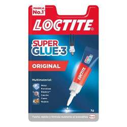 Loctite Super Glue-3 Original Pegamento Transparente Instantaneo 3gr