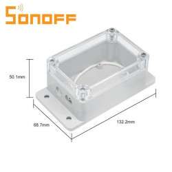 Caixa à prova de água IP66 - Sonoff - 132.2x68.7x50.1mm