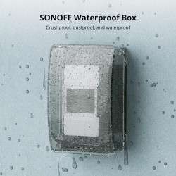 Caixa estanque transparente em PC V0 para dispositivos Sonoff - Sonoff Waterproof Box R2