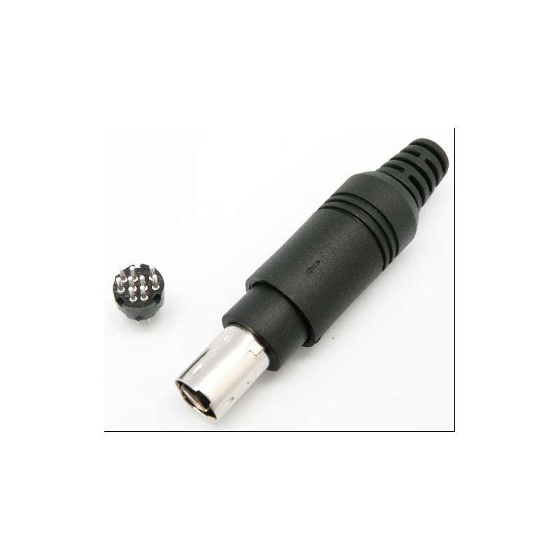 Plug mini DIN 9-pin male for cable