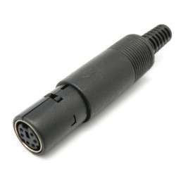 Plug mini DIN 6-pin female for cable