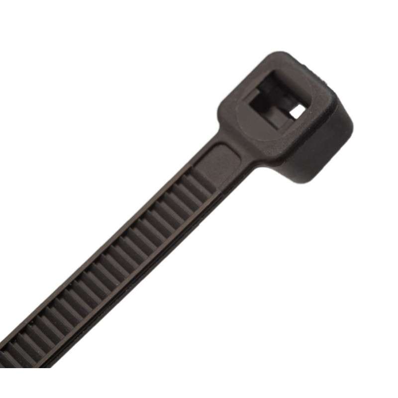 Self-locking nylon cable tie  black 300 x 3,6 mm  (100pçs)