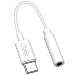 USB C male to 3.5mm female jack - White