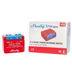 Mini switch module for WiFi automation with energy measurement 110/240VAC - 8A - Shelly Plus 1PM Mini