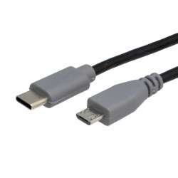 Micro USB male Adapter - USB C Male  OTG 1m