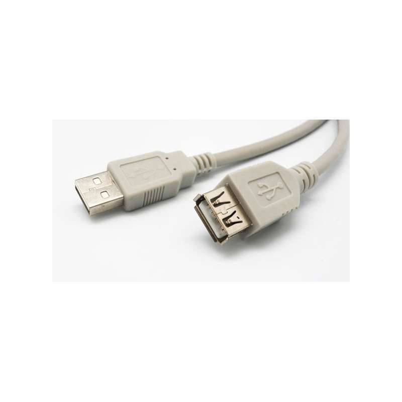 Cabo USB2,0 A-A m/f 3m cinzento