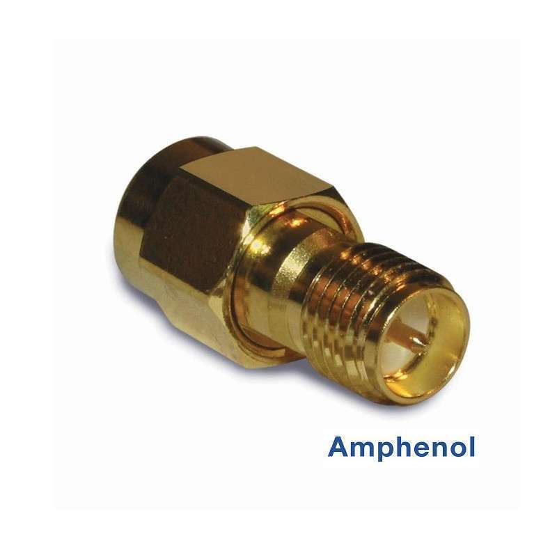 Adapter SMA female reverse to SMA male - Amphenol 132171RP