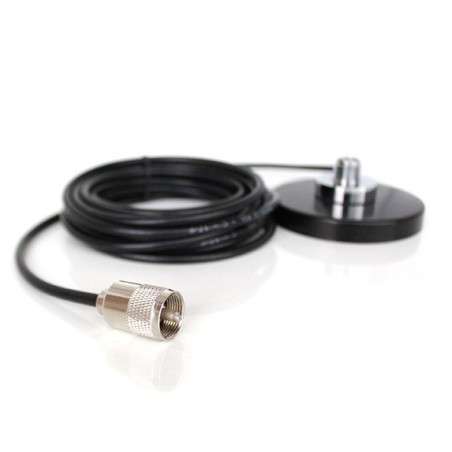 COMTRAK BM-147 PL Base Magnetica 147mm con Attacco PL E 4 MT di Cavo COMTRAK BM-147 PL Base Magnetica 147mm con Attacco PL E 4 MT di Cavo