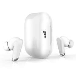 Auriculares Stereo Bluetooth Earbuds COOL URBAN Lcd Blanco