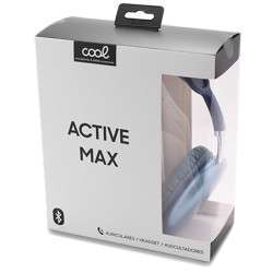Auriculares Stereo Bluetooth Cascos COOL Active Max Azul