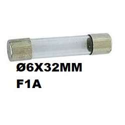 Fast glass fuse Ø6x32mm F1A 250VAC
