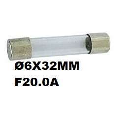 Fast glass fuse Ø6x32mm F20.0A 250VAC
