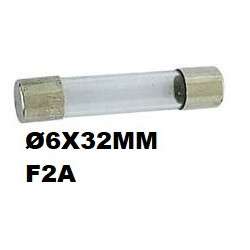 Fast glass fuse Ø6x32mm F2A 250VAC