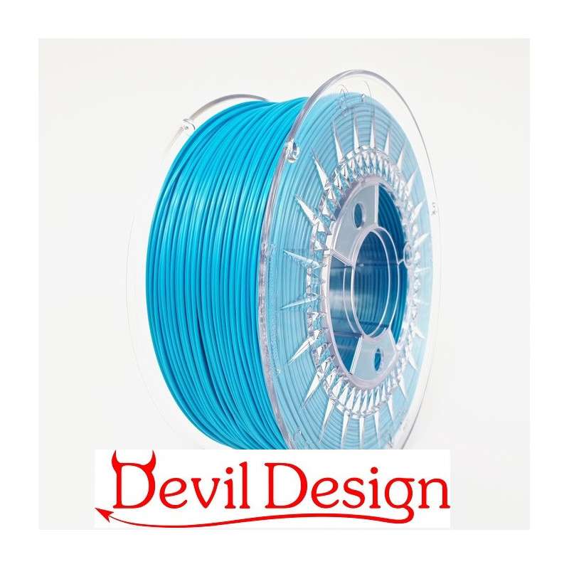 3D Filament - 1.75mm PETG - Blue - 1Kg - Devil Design